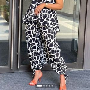 Animal printed Tie pants
